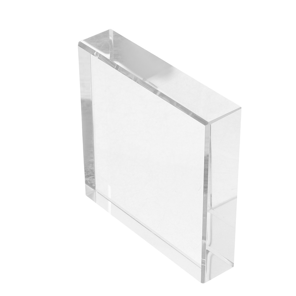 Paper Weight Crystal - Clear Crystal Square Paperweight Heavy Desk
