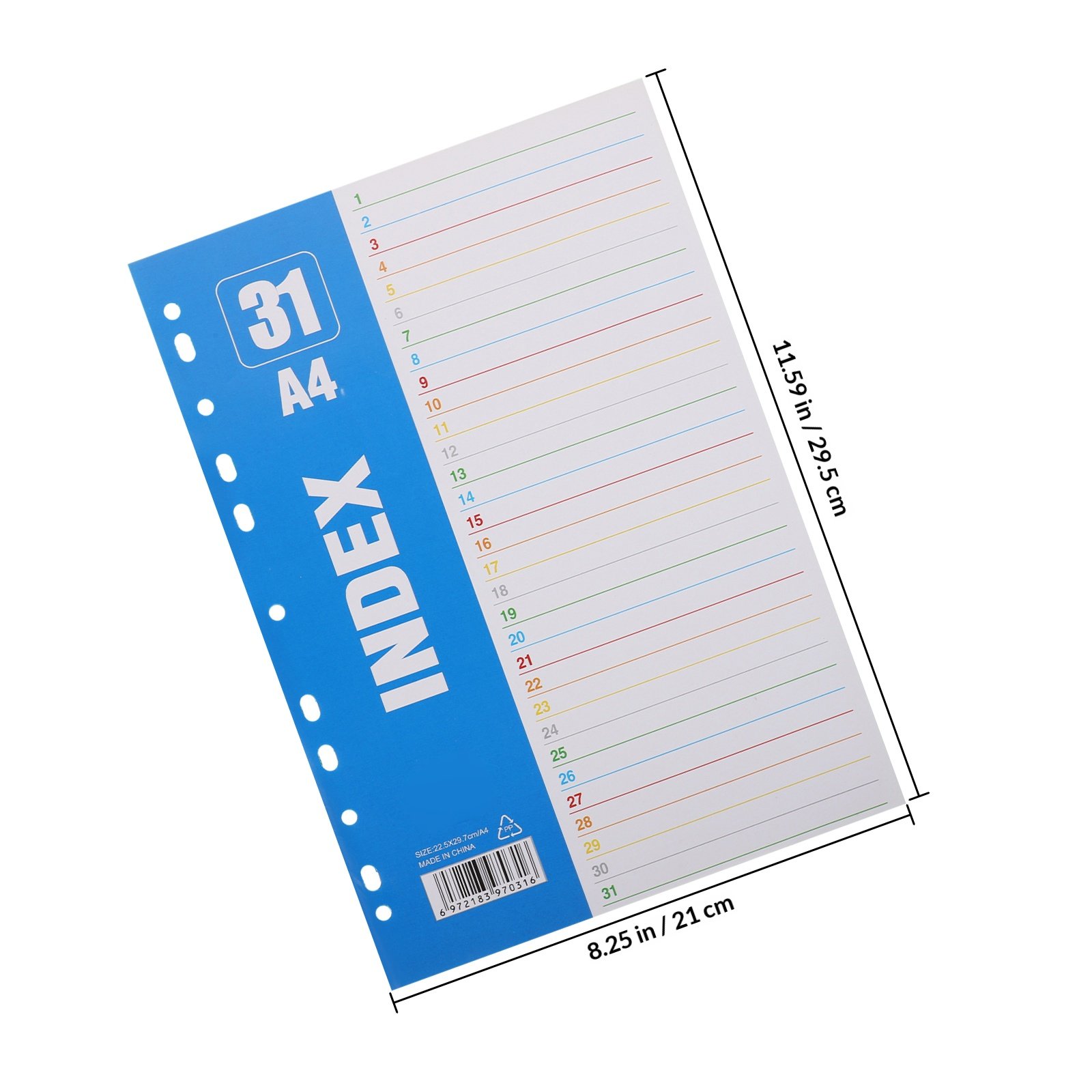 1Set Dividers A4 11-Hole PP St - Tab Divider A4 리뷰 및 가격