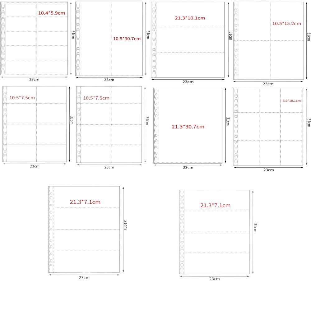 10Pcs A4 Kpop Binder Sheets Mu - Card Index Box 리뷰 및 가격