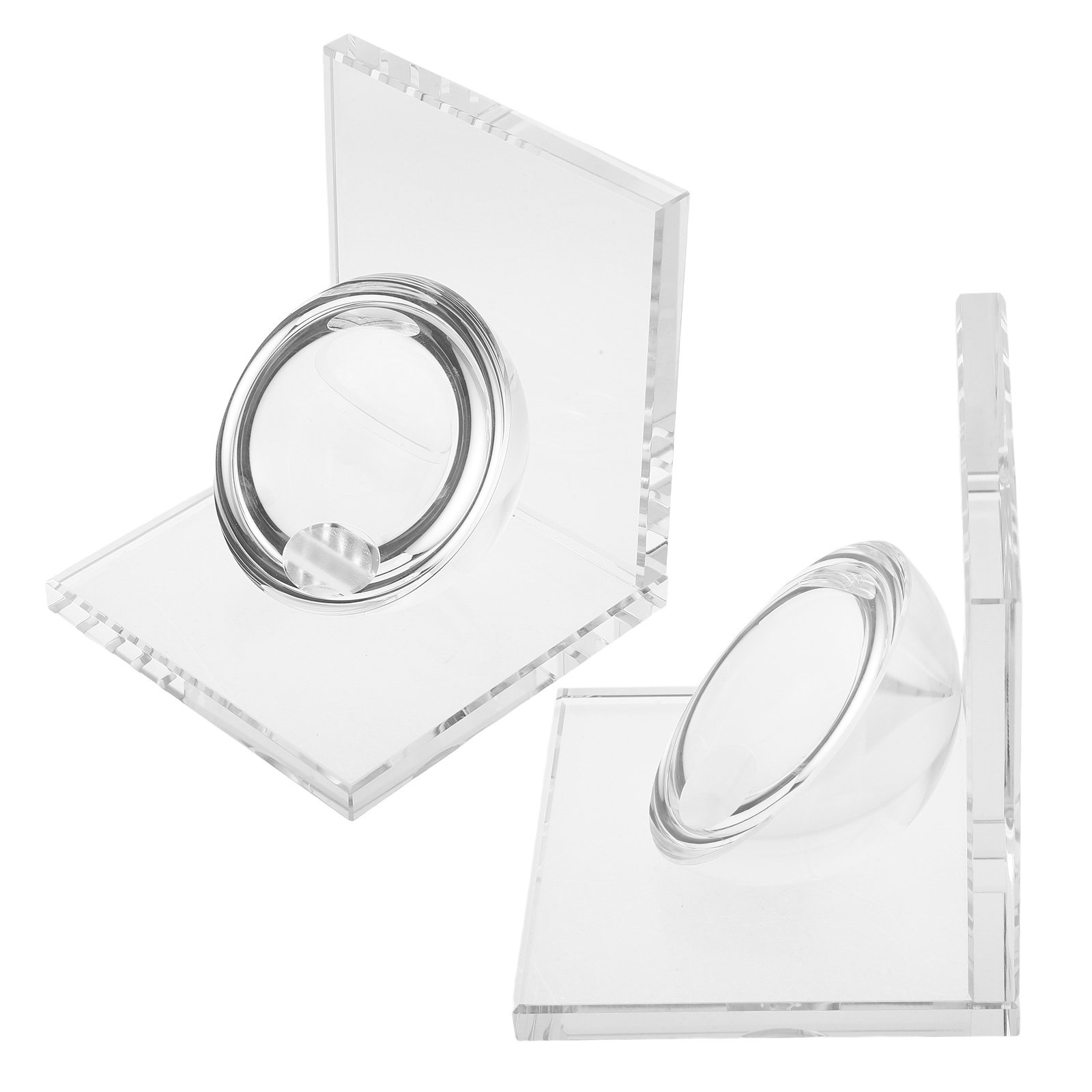 Weighted Crystal Bookend Pair  - Book Weight Glass 리뷰 및 가격