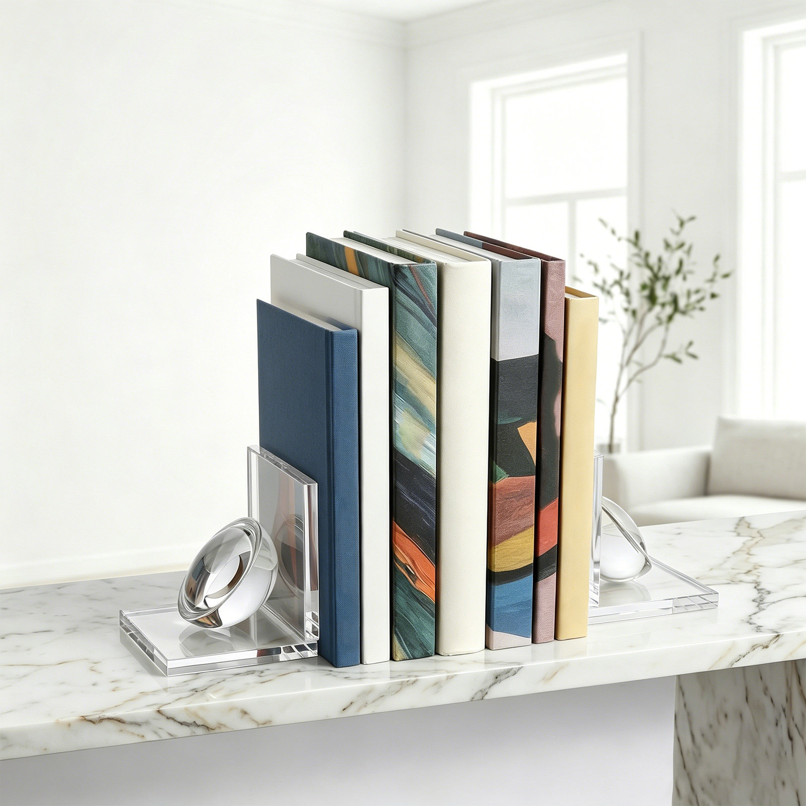 Weighted Crystal Bookend Pair  - Book Weight Glass 리뷰 및 가격