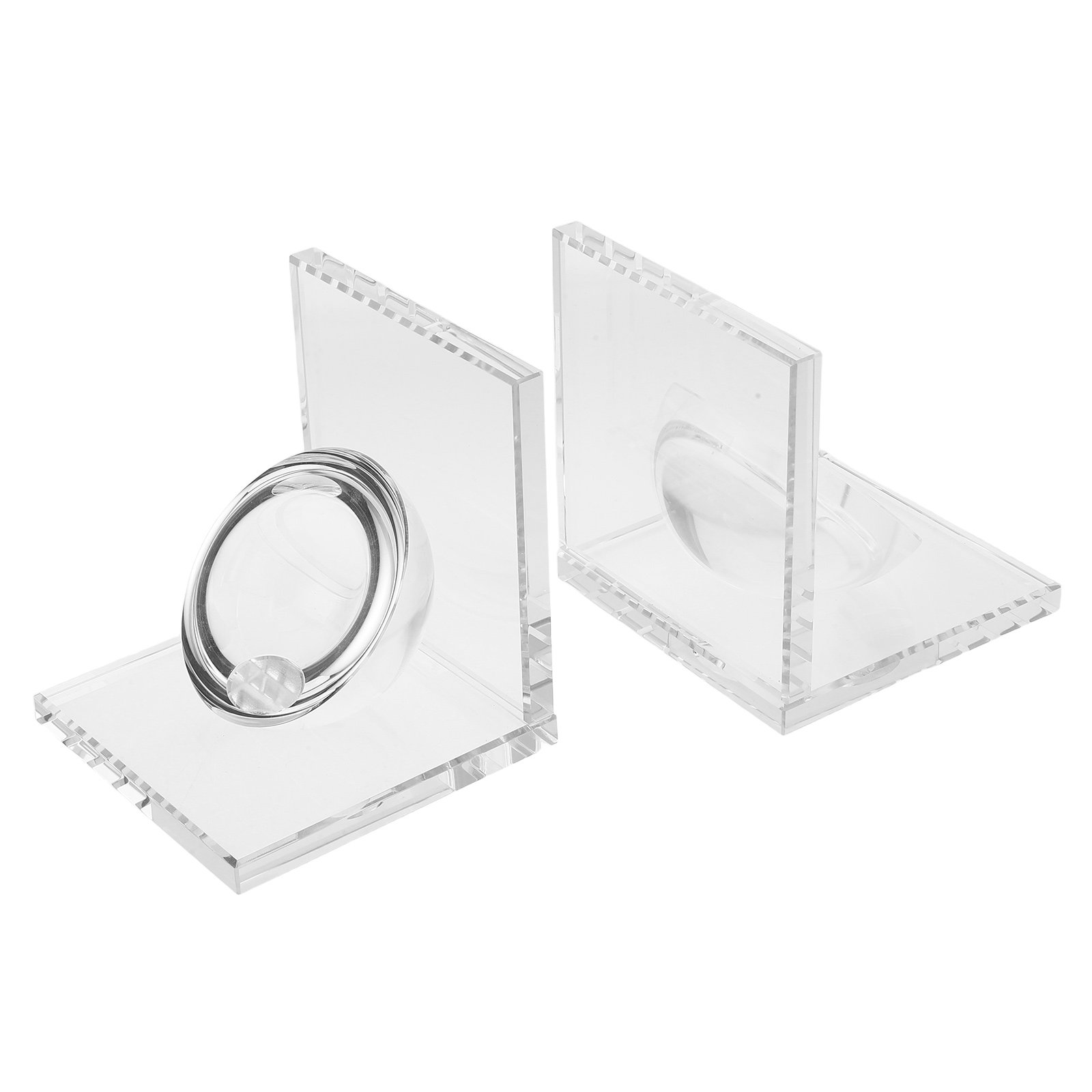 Weighted Crystal Bookend Pair  - Book Weight Glass 리뷰 및 가격
