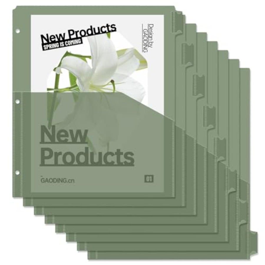 Binder Dividers with Pockets 8 - Tab Divider A4 리뷰 및 가격