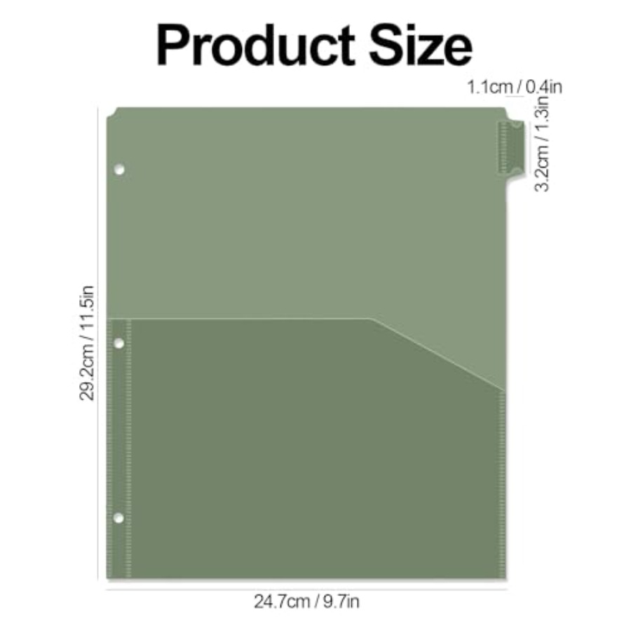 Binder Dividers with Pockets 8 - Tab Divider A4 리뷰 및 가격