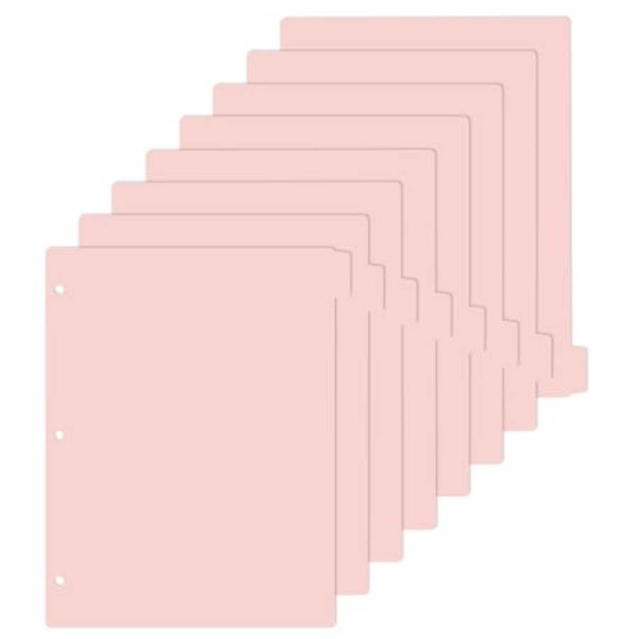 A4 Pink 3-Ring Binder Dividers - Tab Divider A4 리뷰 및 가격
