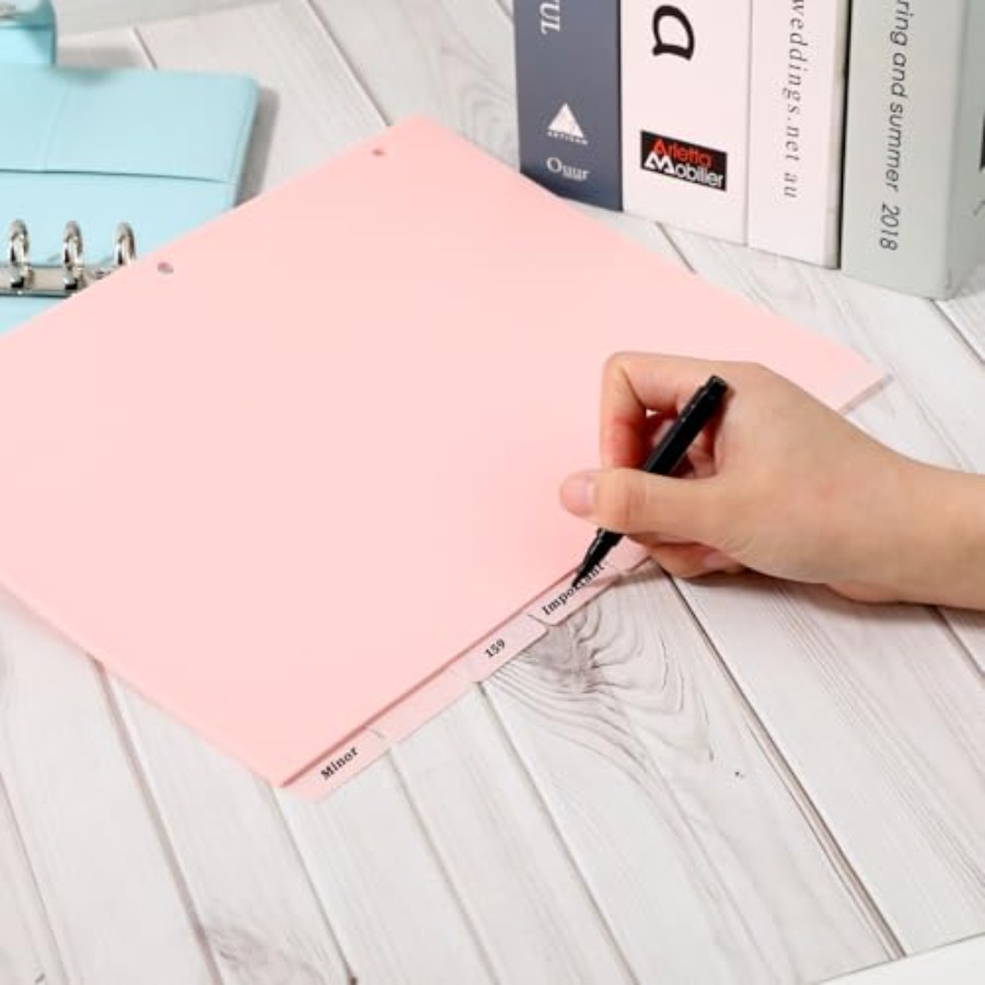 A4 Pink 3-Ring Binder Dividers - Tab Divider A4 리뷰 및 가격