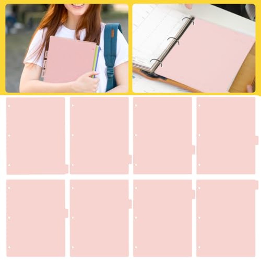 A4 Pink 3-Ring Binder Dividers - Tab Divider A4 리뷰 및 가격