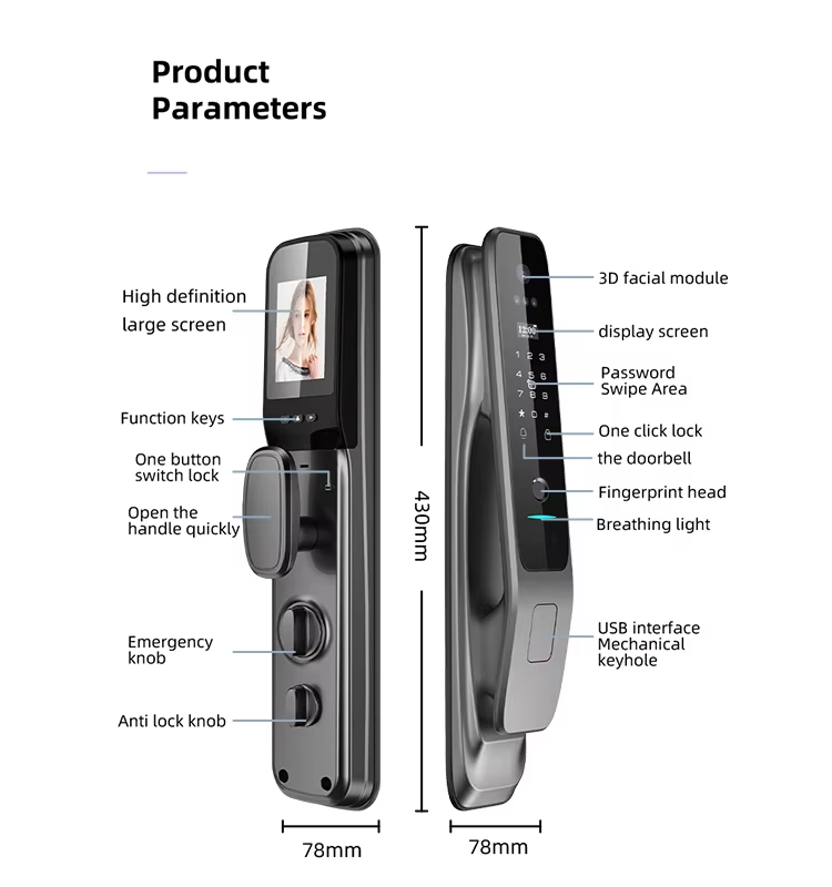Tuya Wifi Smart Door Lock with - Letter Opener Brass 리뷰 및 가격