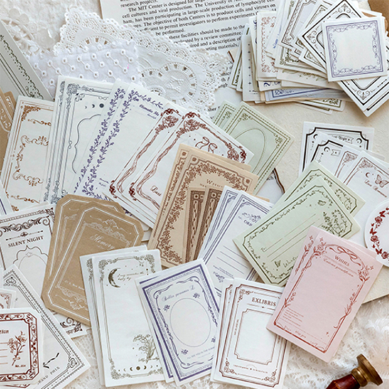 100Pcs/Pack Vintage Notes Mate - Ink Blotter Paper 리뷰 및 가격