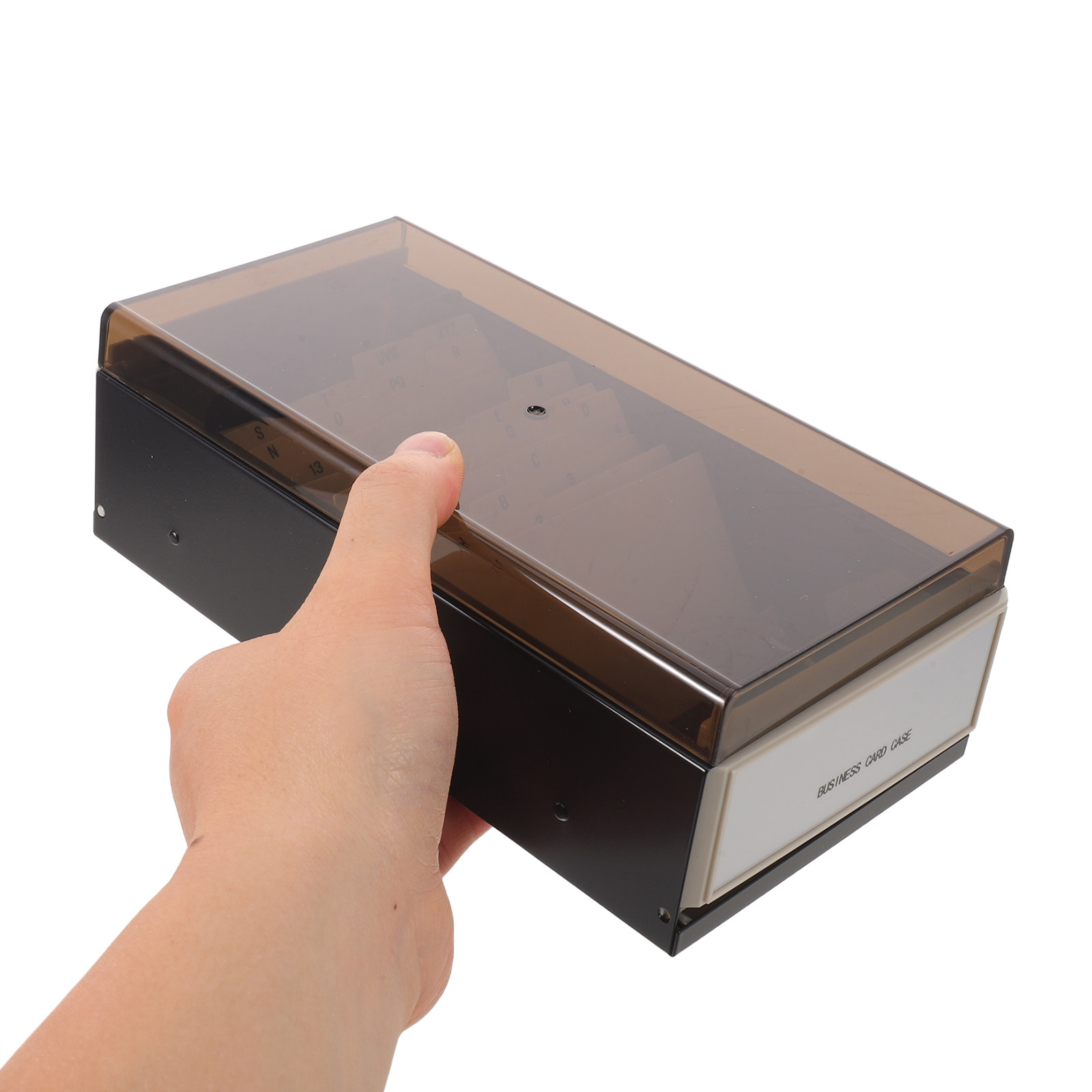 Business Card File Organizer L - Card Index Box 리뷰 및 가격