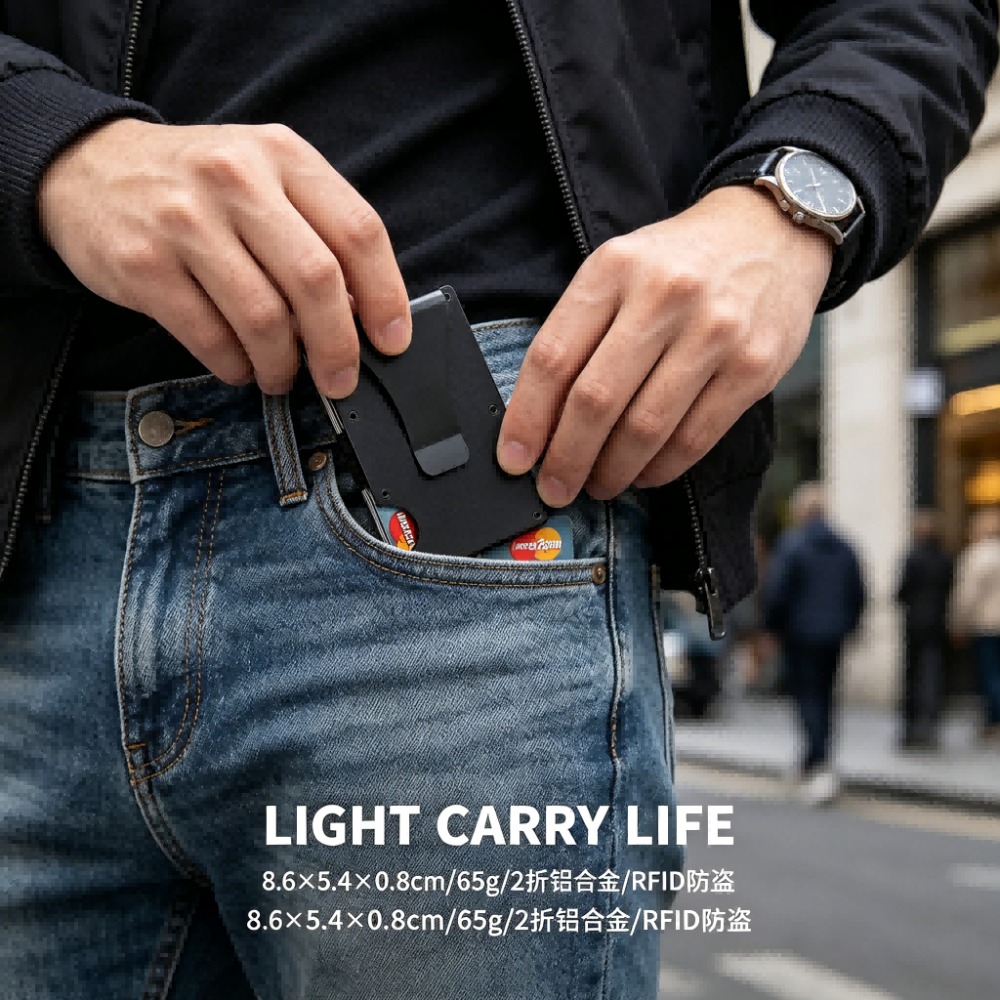 Aluminum Alloy Rfid Blocking C - Index Card Holder 리뷰 및 가격