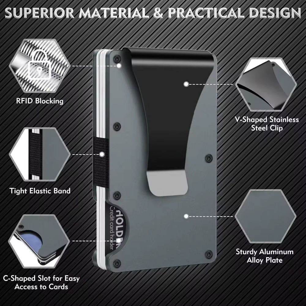 Aluminum Alloy Rfid Blocking C - Index Card Holder 리뷰 및 가격