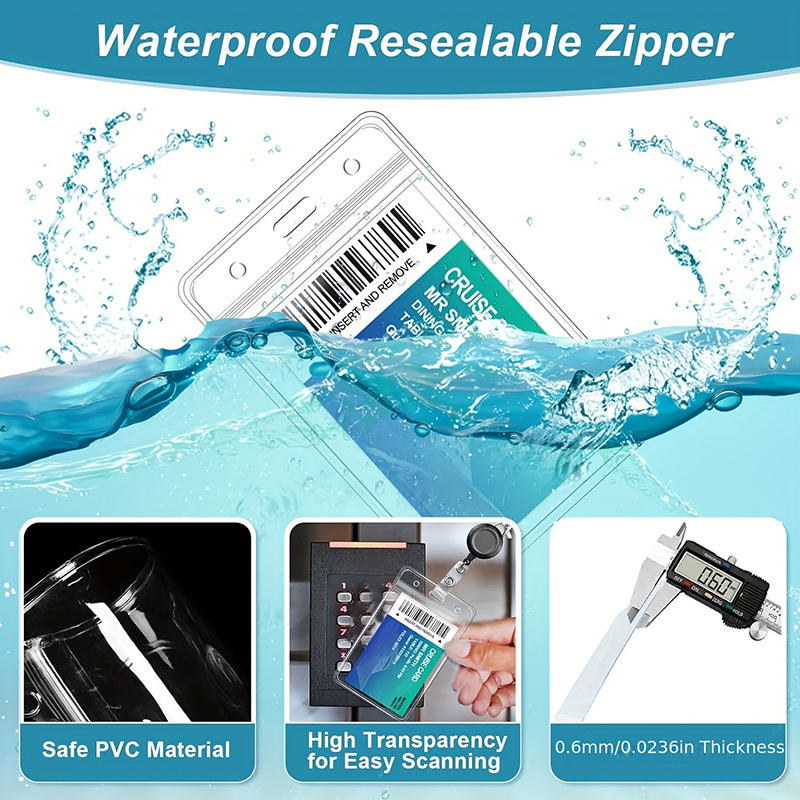 1-3Pcs Waterproof ID Badge Hol - Index Card Holder 리뷰 및 가격