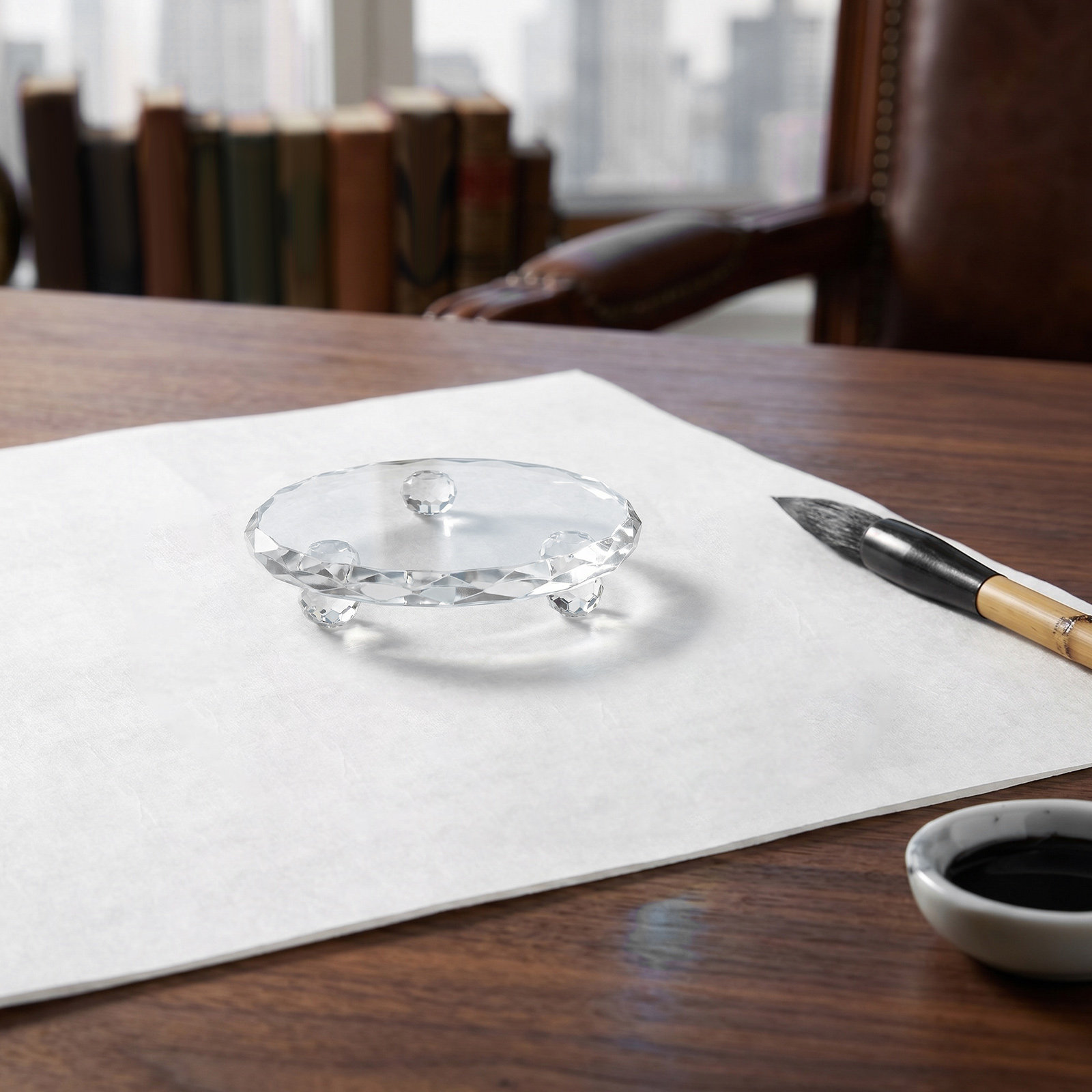 2Pcs Clear Glass Fabric Patter - Paper Weight Crystal 리뷰 및 가격