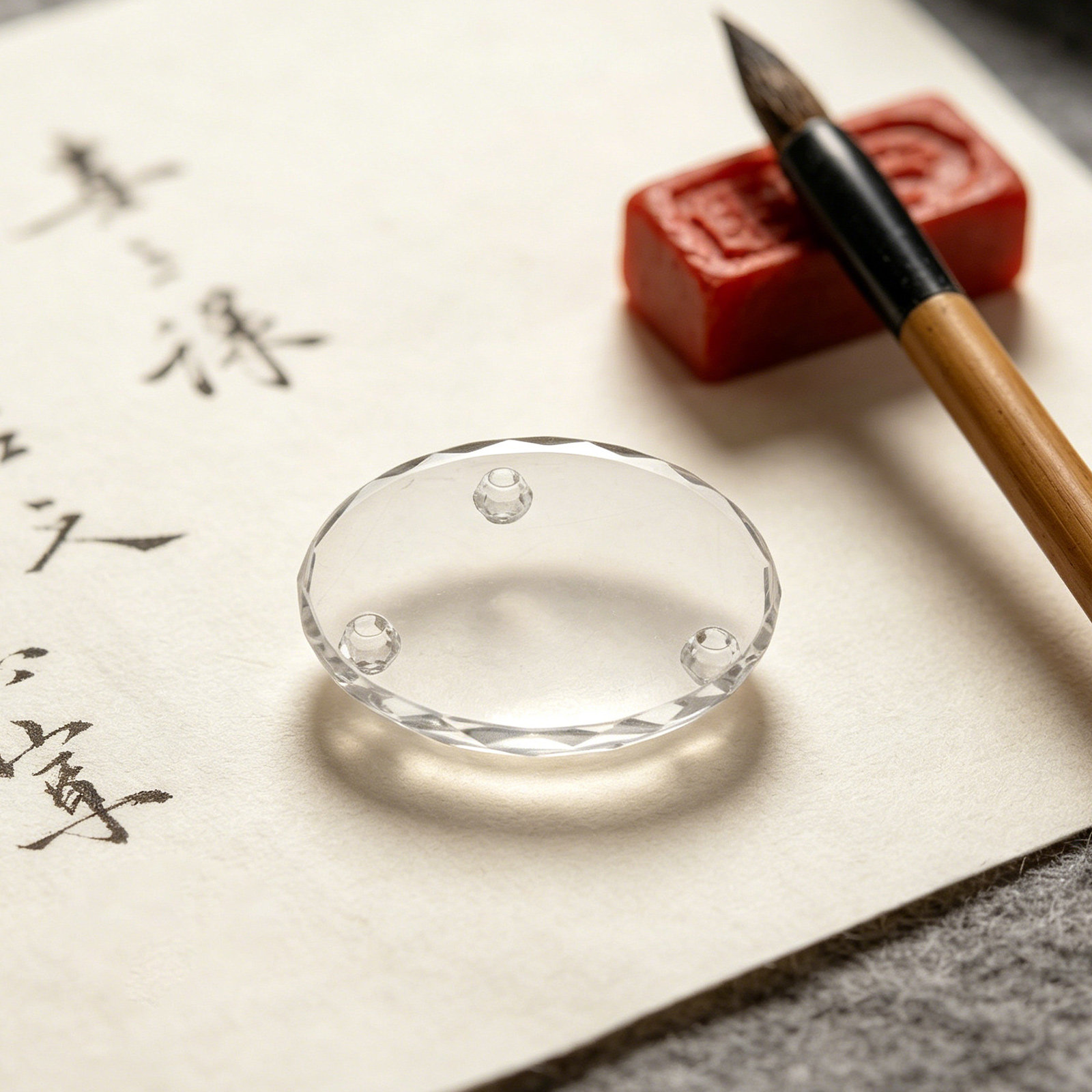2Pcs Clear Glass Fabric Patter - Paper Weight Crystal 리뷰 및 가격