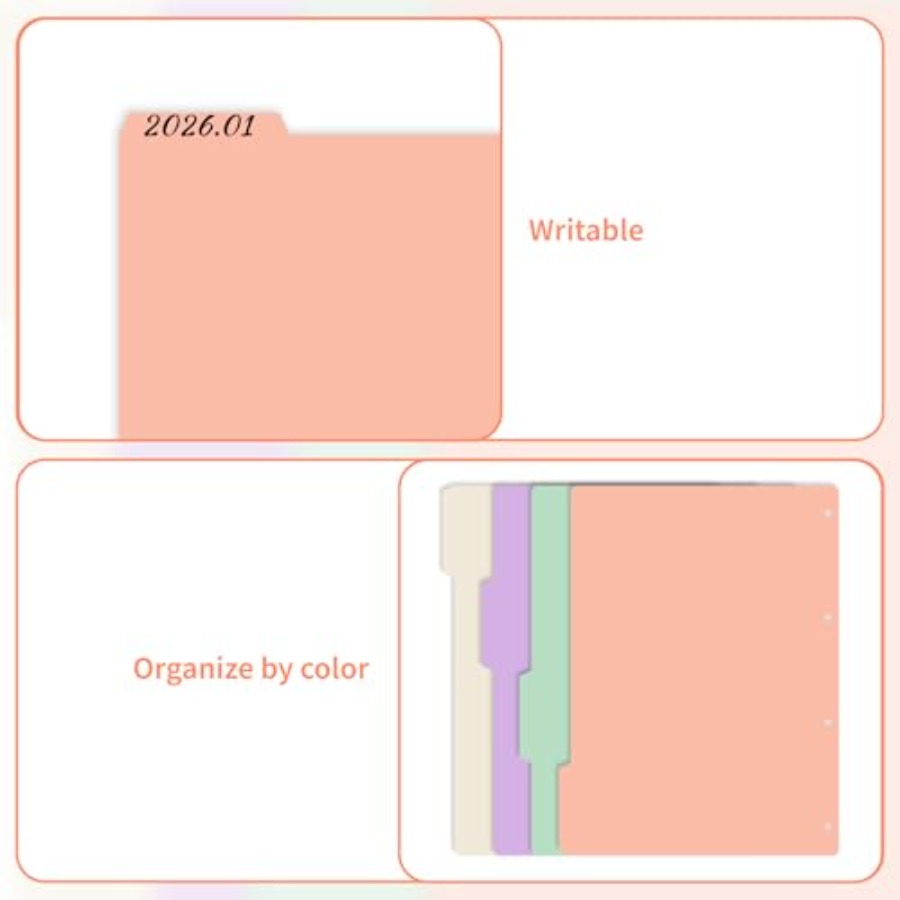 4-Pack Binder Dividers with Ta - Tab Divider A4 리뷰 및 가격
