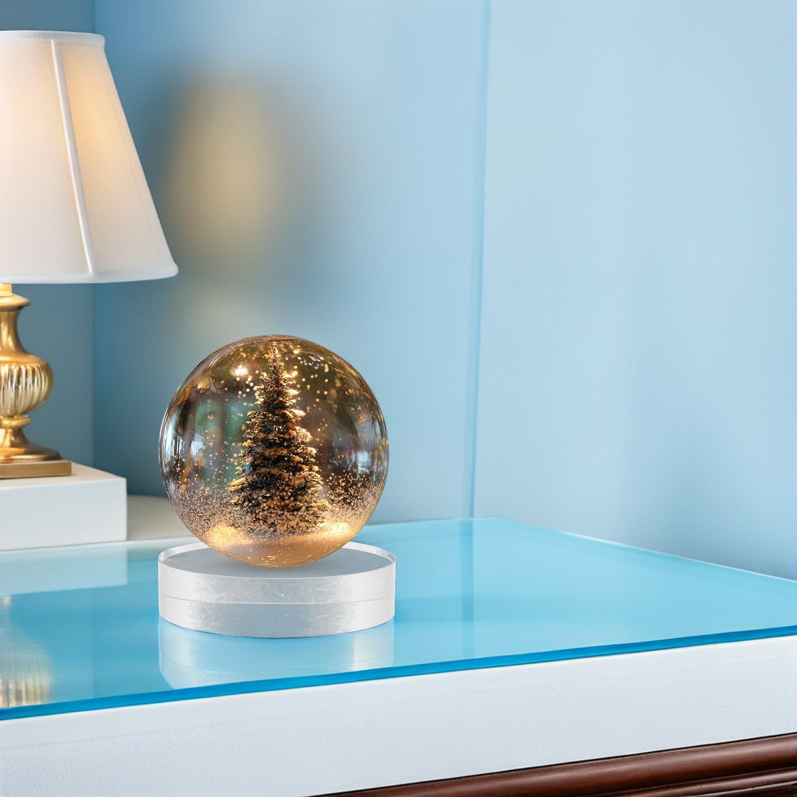 2Pcs Clear Round Crystal Glass - Book Weight Glass 리뷰 및 가격