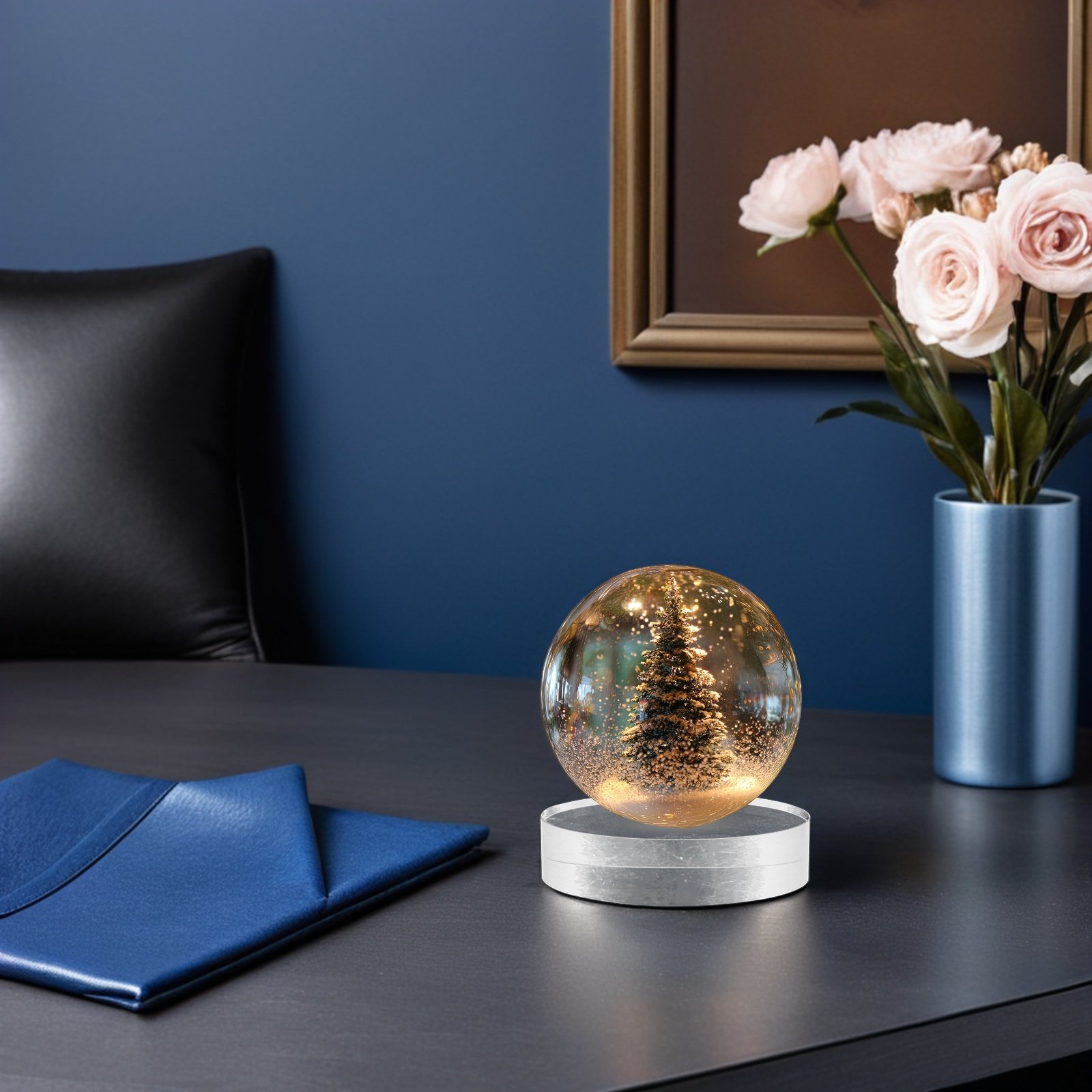 2Pcs Clear Round Crystal Glass - Book Weight Glass 리뷰 및 가격
