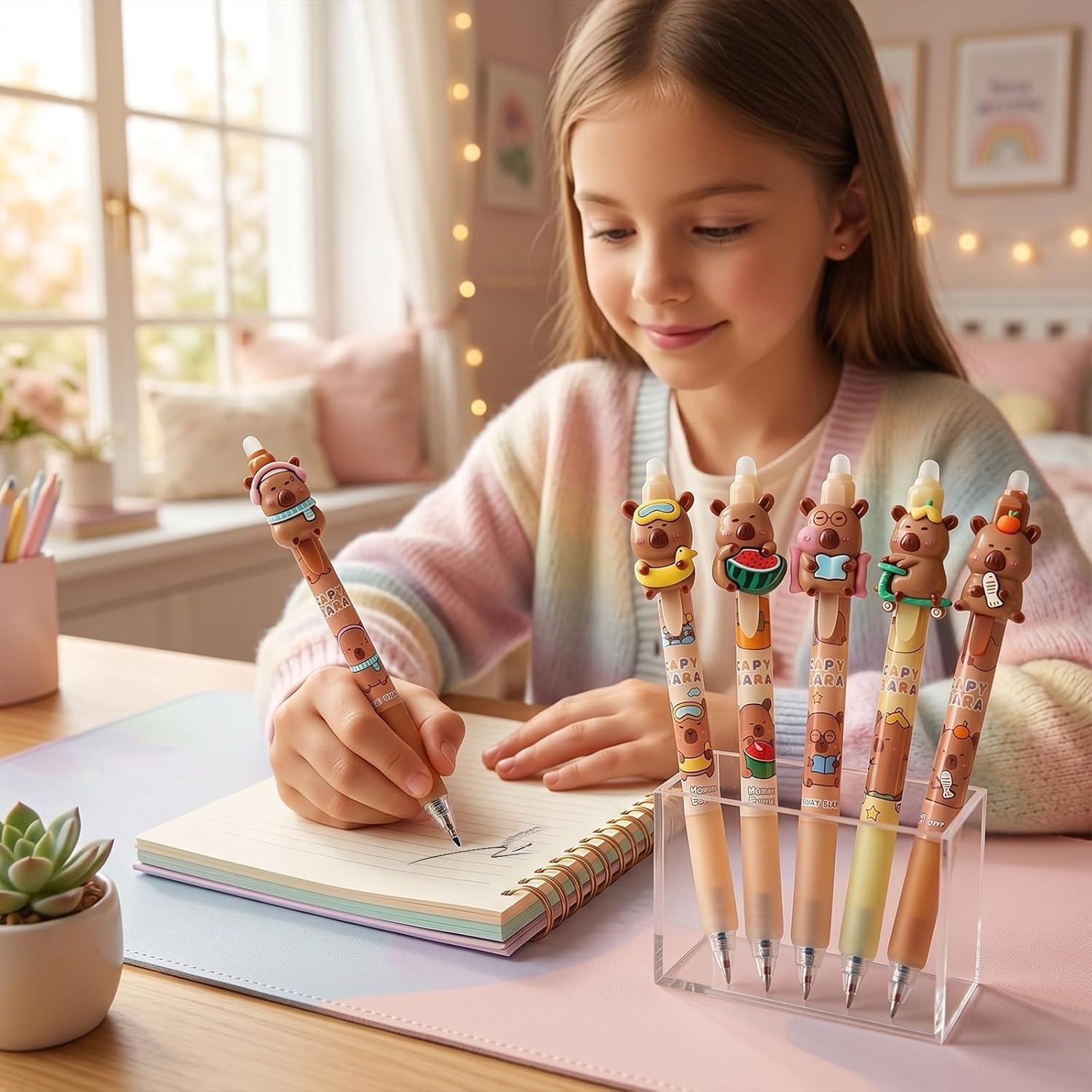 Cute Capybara Erasable Pens, 0 - Correction Pen Fine 리뷰 및 가격