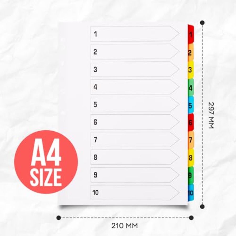 Binder Dividers with Tabs A4 1 - Tab Divider A4 리뷰 및 가격